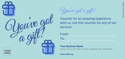 Créer un chèque-cadeau