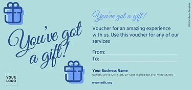 Crea un buono regalo
