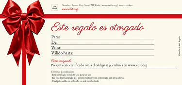 Crear tarjetas de regalo