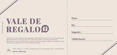 Crear tarjetas de regalo