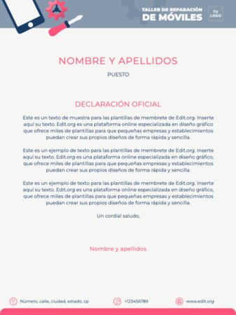 Editar una plantilla US letter