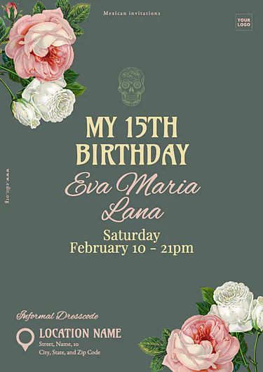 Edit a Birthday invitation