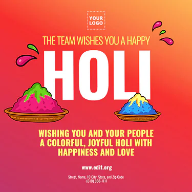Modifica un modello per Holi