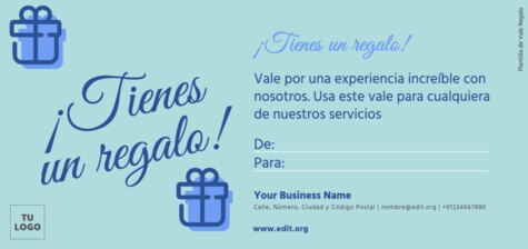 Crear tarjetas de regalo