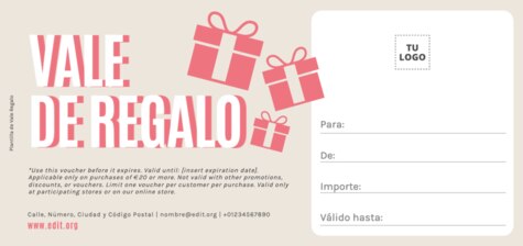 Crear tarjetas de regalo