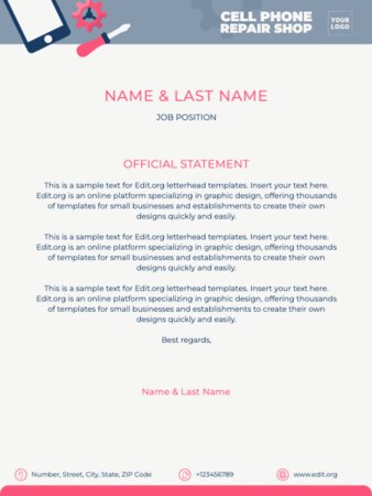 Edita una plantilla US letter