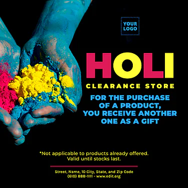 Modifica un modello per Holi