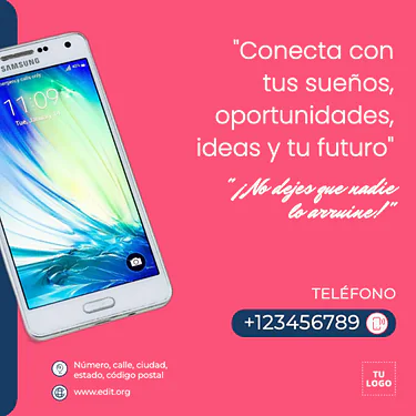 Edita un diseño de reparación de móviles