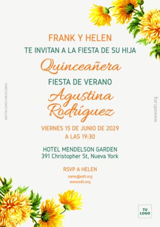 Edita una invitación a Cumpleaños