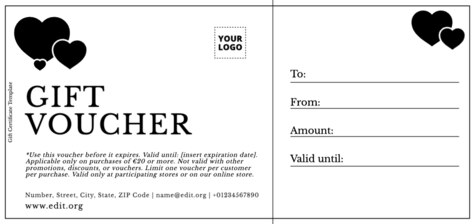 Créer un chèque-cadeau