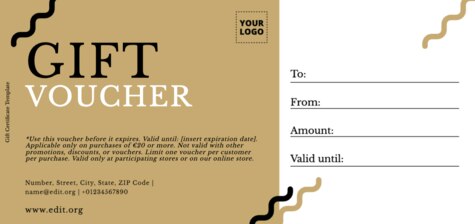 Create a gift voucher