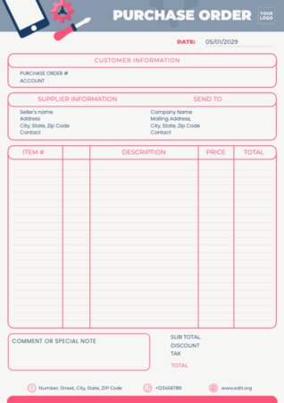 Edit an Order Template