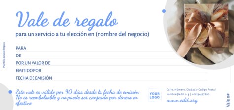 Crear tarjetas de regalo
