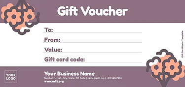 Bearbeite einen Geschenkgutschein