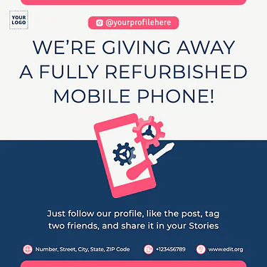 Edit a mobile repair template