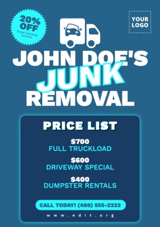 Edit a junk removal template
