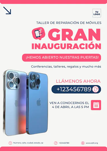 Crear diseños para tu inauguración