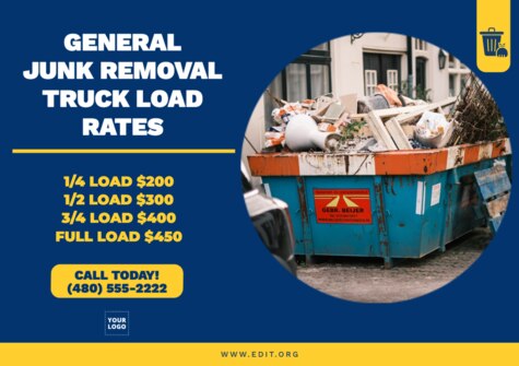 Edit a junk removal template