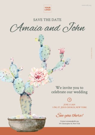 Een sjabloon voor een uitnodiging met Mexicaans thema bewerken