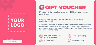Crea un buono regalo
