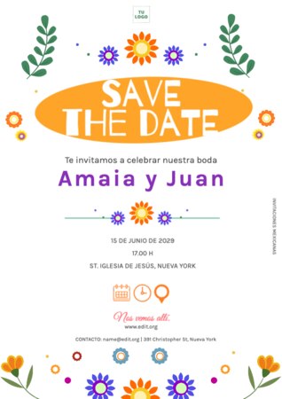 Edita una invitación a fiesta mexicana