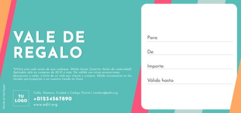 Crear tarjetas de regalo