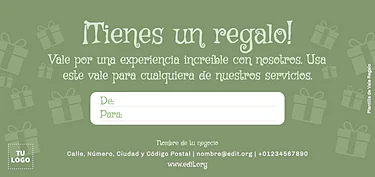 Crear tarjetas de regalo