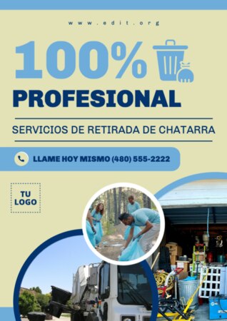 Editar una plantilla para retirada de trastos