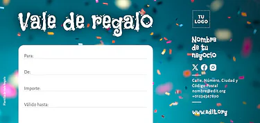 Crear tarjetas de regalo