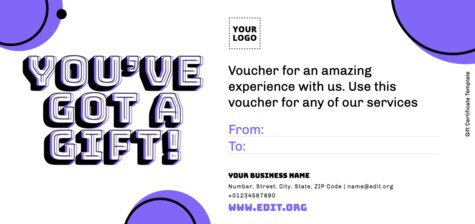 Crea un buono regalo