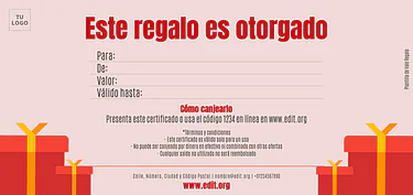 Crear tarjetas de regalo