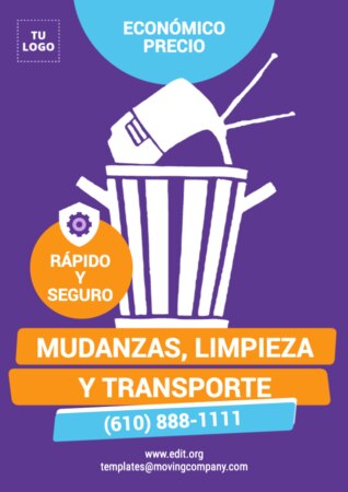 Editar una plantilla para retirada de trastos