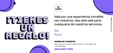 Crear tarjetas de regalo