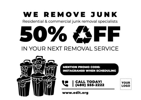 Edit a junk removal template