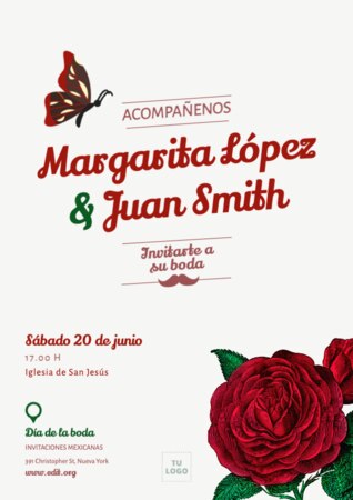 Edita una invitación a fiesta mexicana
