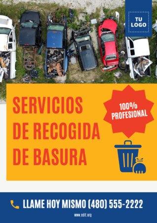 Editar una plantilla para retirada de trastos