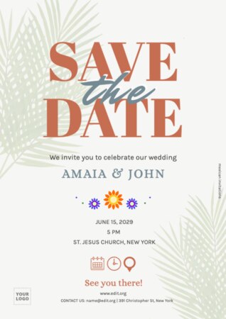 Edit a Mexican theme invite template