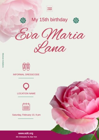 Edit a Birthday invitation