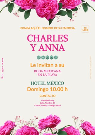 Edita una invitación a fiesta mexicana