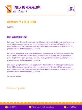 Editar una plantilla US letter