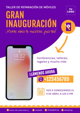 Crear diseños para tu inauguración