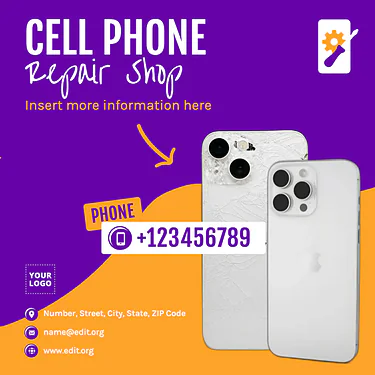 Edit a mobile repair template