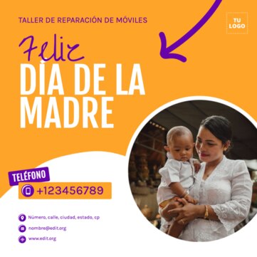 Edita un diseño de reparación de móviles