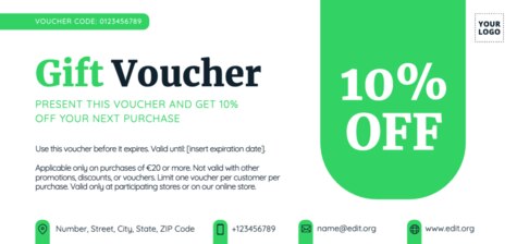 Créer un chèque-cadeau