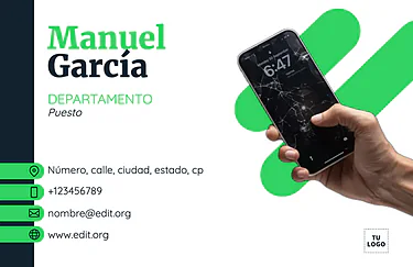 Edita una tarjeta de visita
