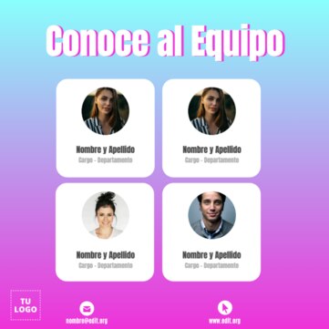 Edita una plantilla para equipos