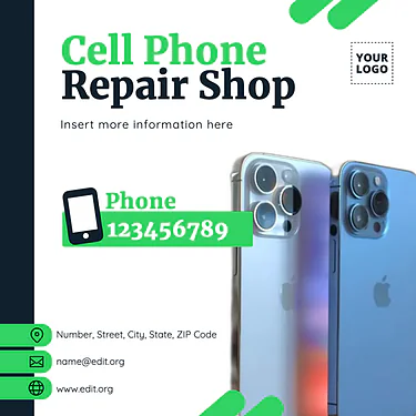 Edit a mobile repair template