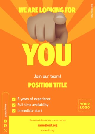 Edit a staff wanted design