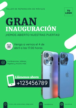 Crear diseños para tu inauguración