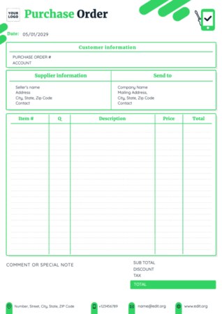 Edit an Order Template